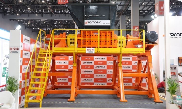 Fornnax showcases advanced primary shredder technology at India Rubber Expo 2026
