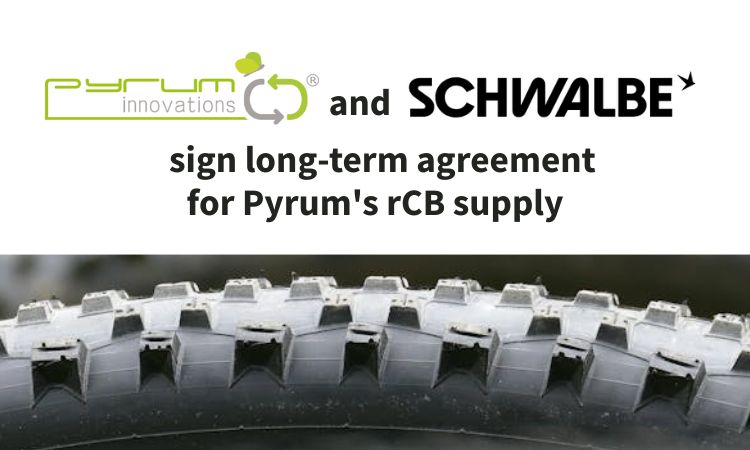 Pyrum and Schwalbe sign 10-year agreement for rCB to advance circular bicycle tyre production