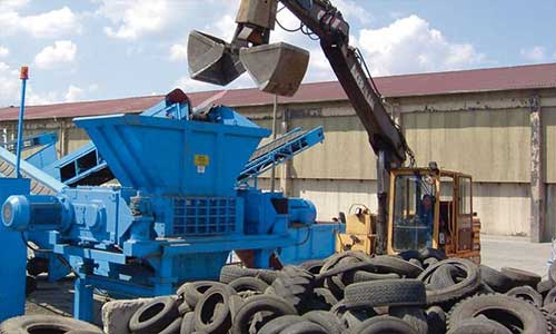 Mobile tire shredder with recirculation system urgently wanted in UAE