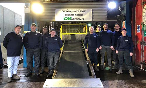 CM Shredders helped British end-of-life tire collector CEL produce over 250,000 tons of TDF