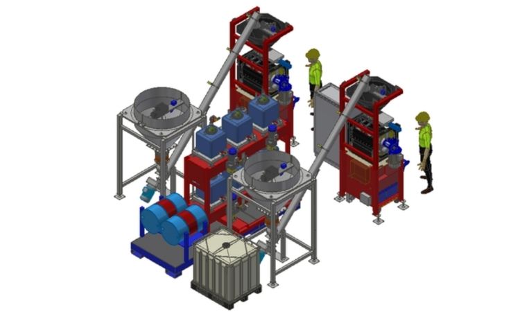 Salvadori Twin Batch 40 – Two rubber granulate mixing systems for sale